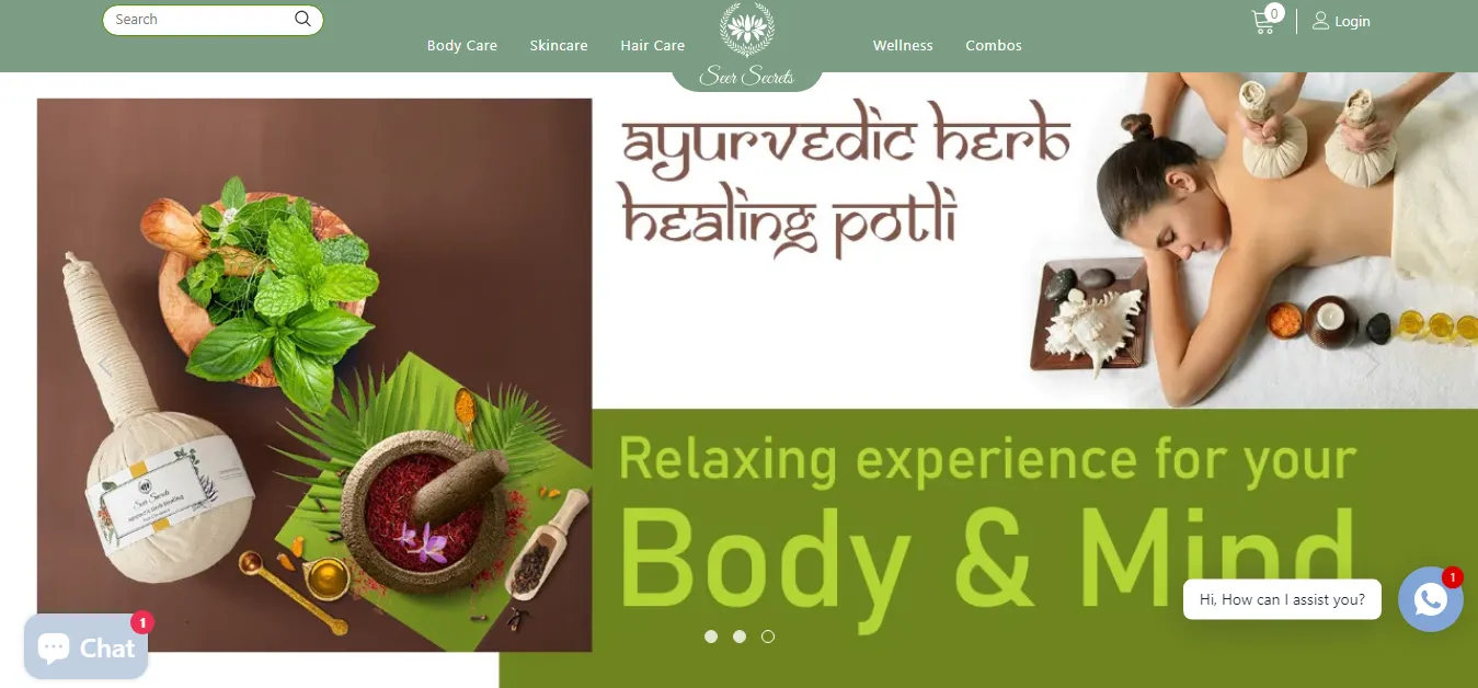 Ayurvedic wellness Shopify store delivered by a Shopify Plus partner agency – ROI Hunt portfolio