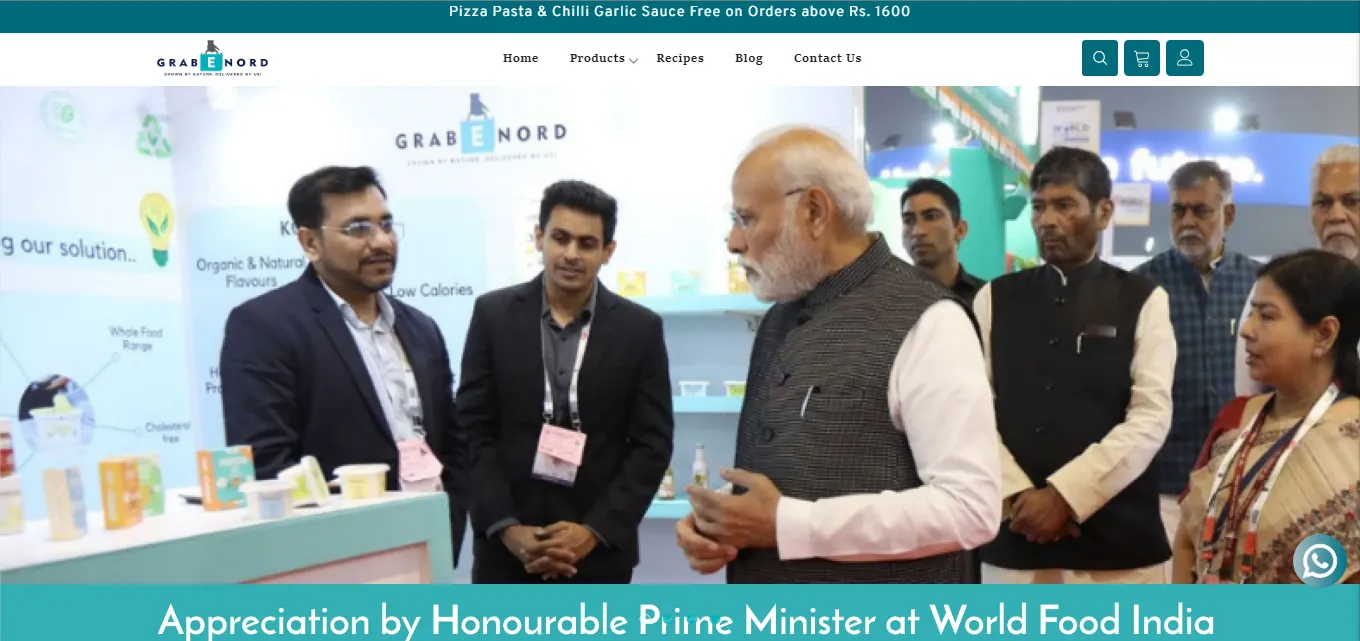 Food and FMCG ecommerce Shopify store built by a Shopify website development company, ROI Hunt