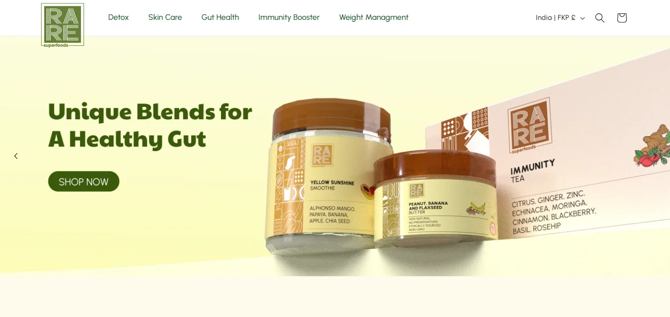Shopify Plus agency portfolio for a health and wellness ecommerce brand by ROI Hunt