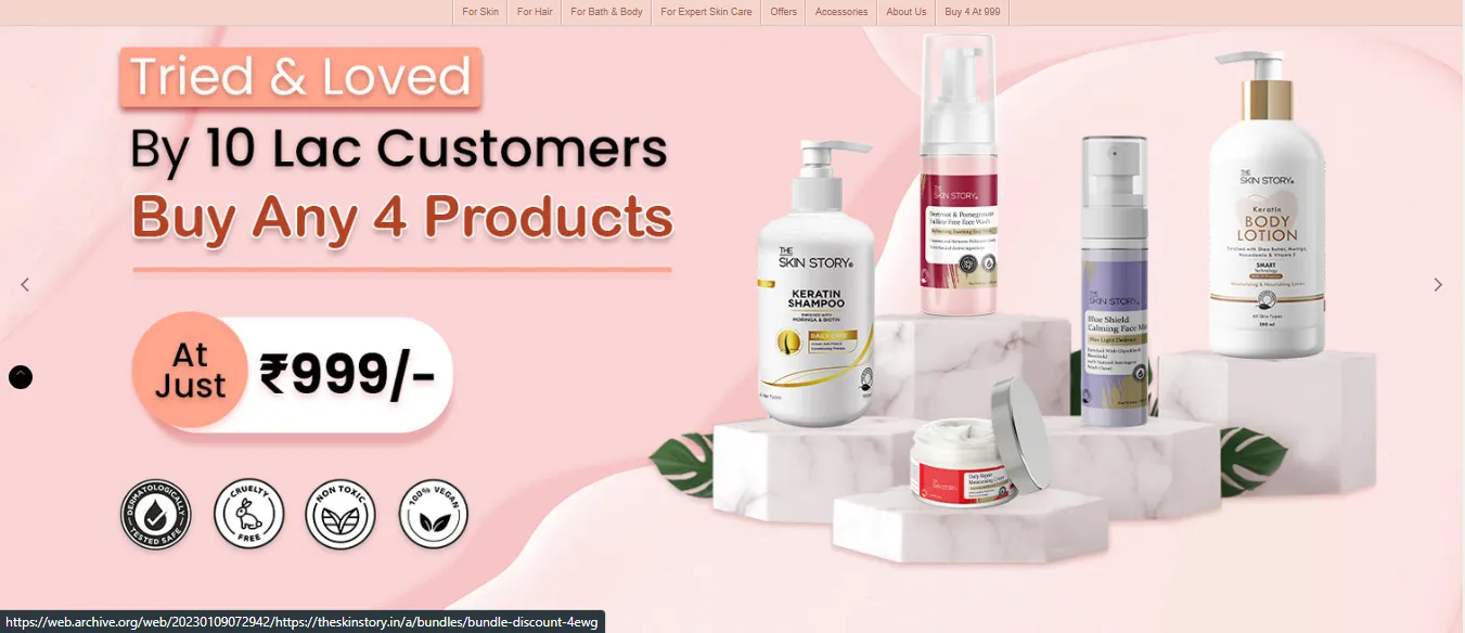 Skincare ecommerce Shopify store built by a top Shopify Plus agency – ROI Hunt portfolio