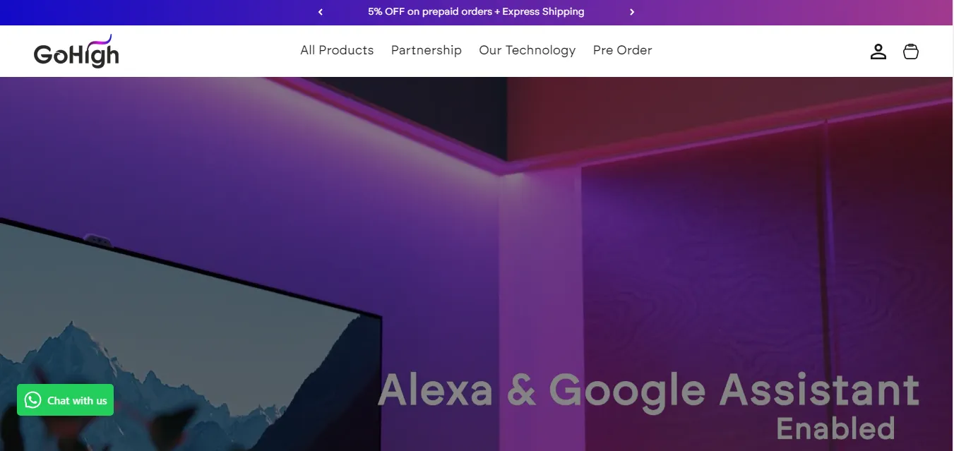 Smart home and IoT products Shopify store created by a Shopify Plus Agency, ROI Hunt