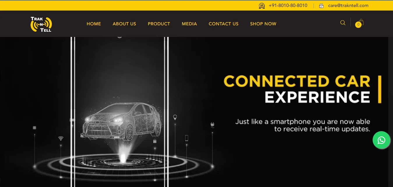 connected car Shopify store developed by ROI Hunt, Shopify website development company