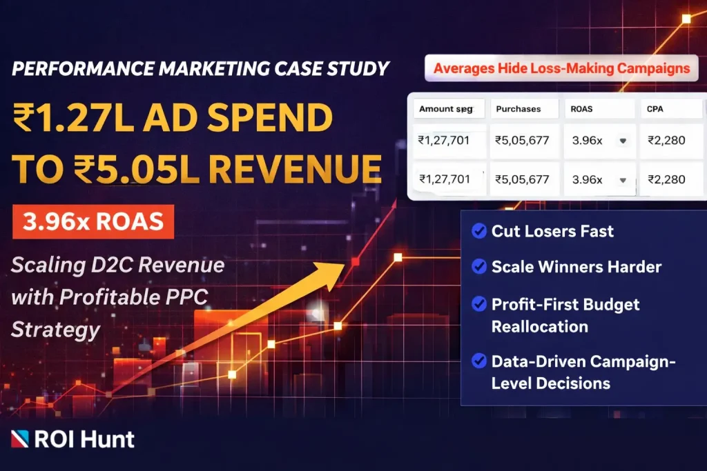 Performance Marketing Case Study_ ₹1.27L Ad Spend to ₹5.05L Revenue